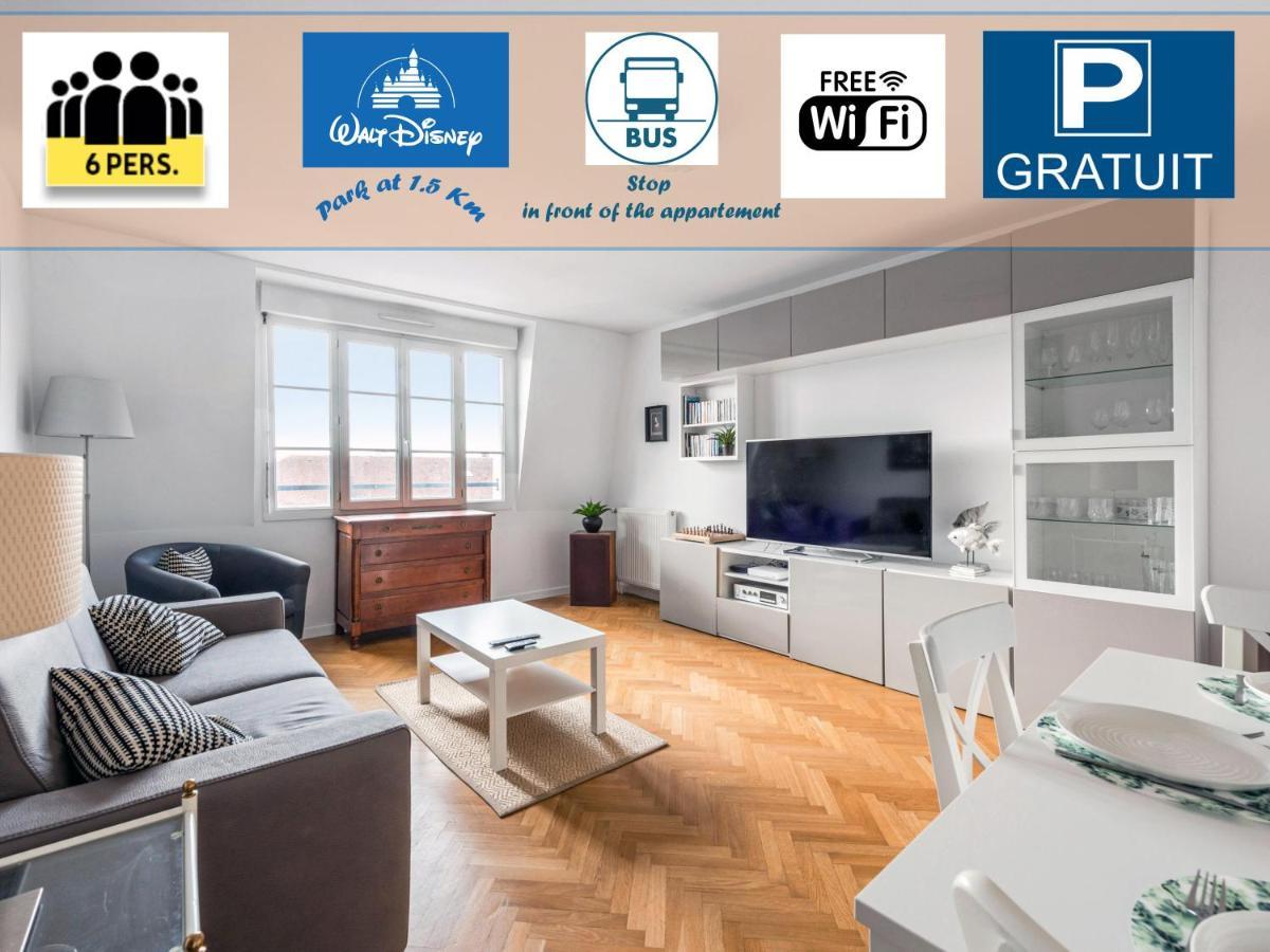 Appartement Familial Disney Val D'Europe La Vallee, Wifi Et Parking سيري المظهر الخارجي الصورة